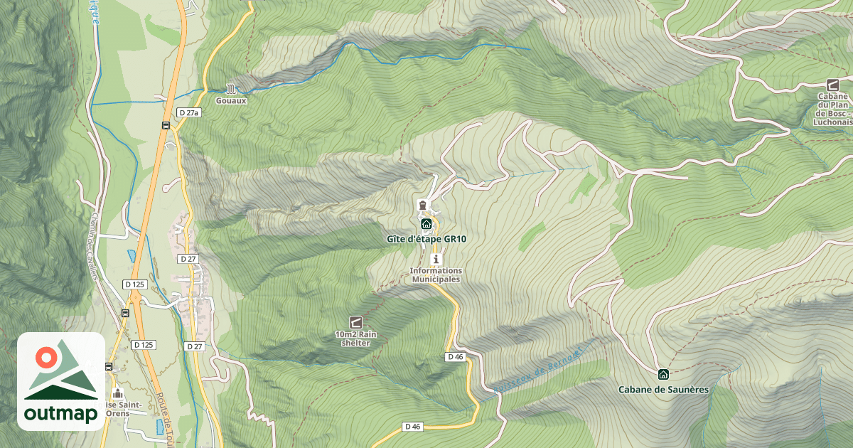 Map of Gîte d'étape GR10