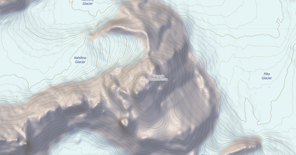 Map preview of Gargoyle Buttress