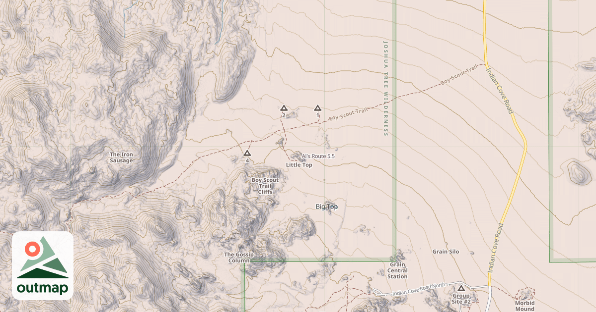 Map of Al's Route
