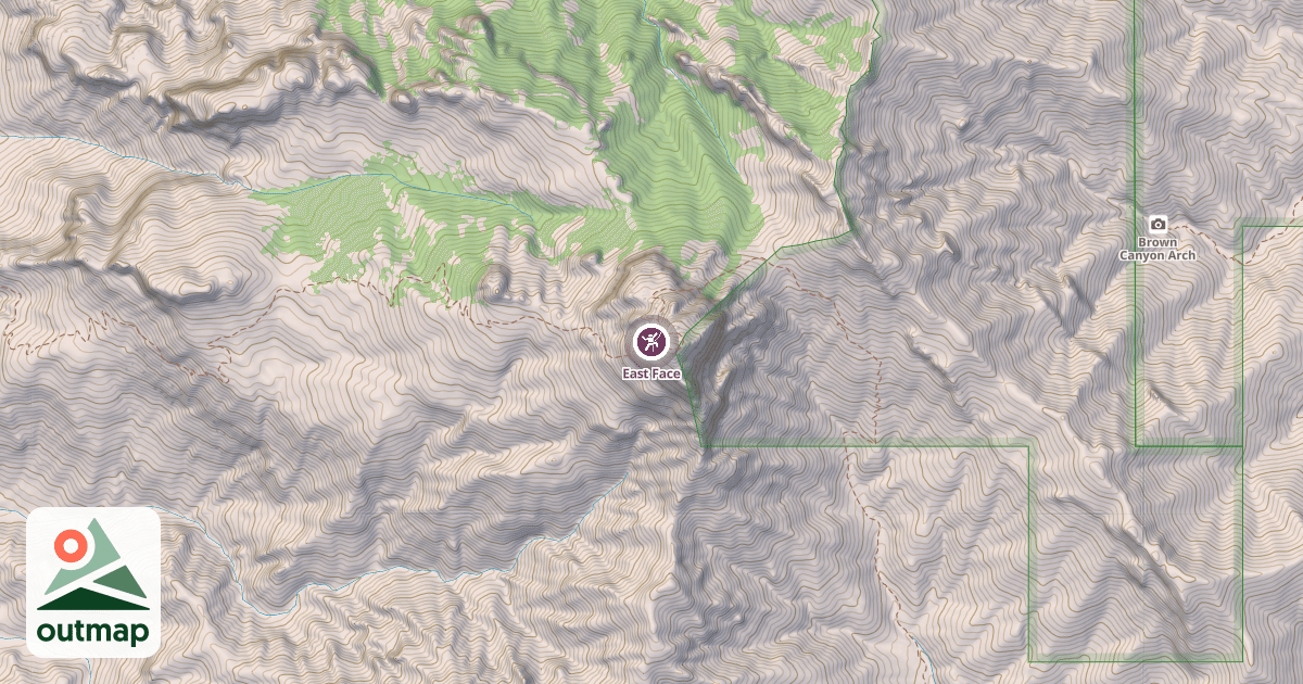 Map of East Face