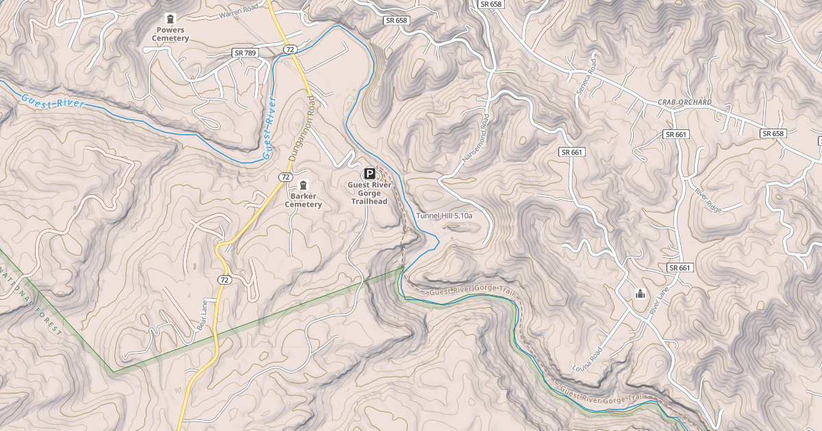 Map preview of Tunnel Hill