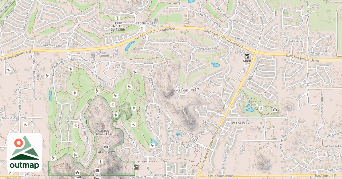 Map of Little Yosemite