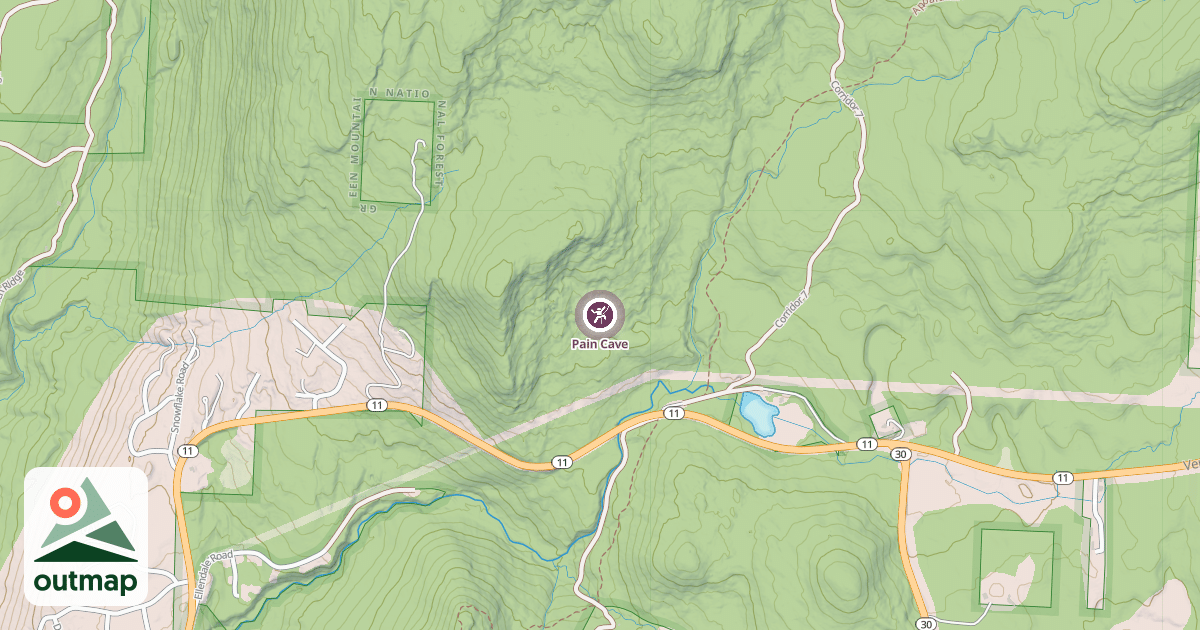 Map of Pain Cave