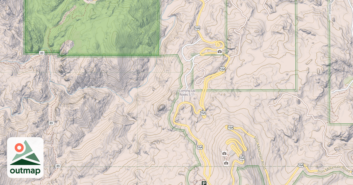 Map of Coming Up Roses