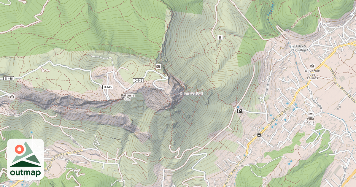 Map of Kilian'S Vertical