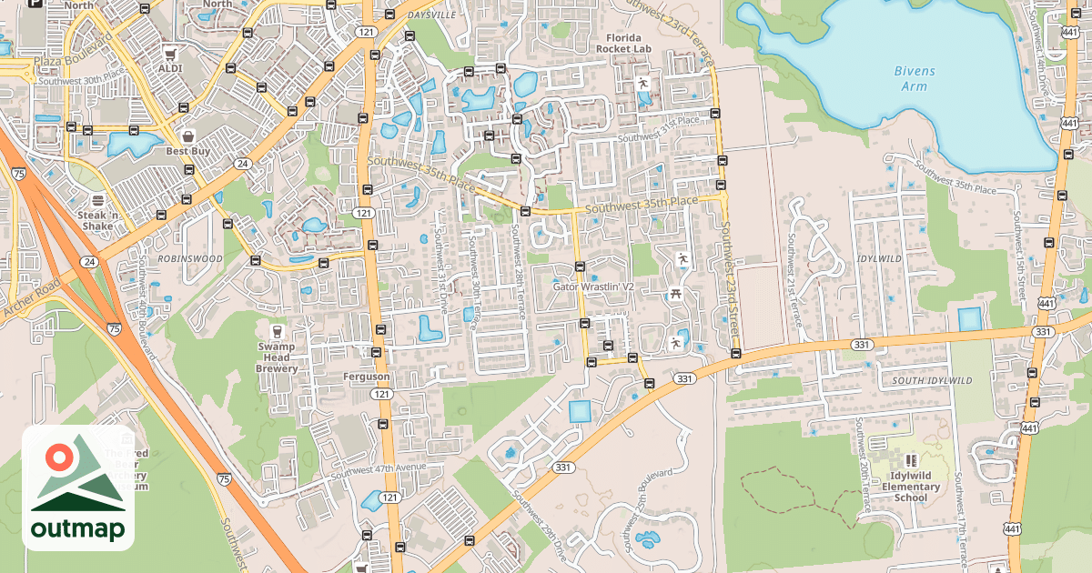 Map of Gator Wrastlin'