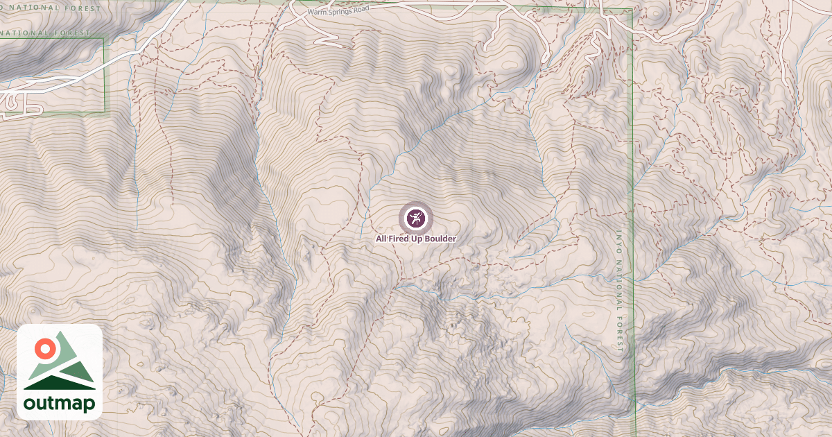 Map of All Fired Up Boulder