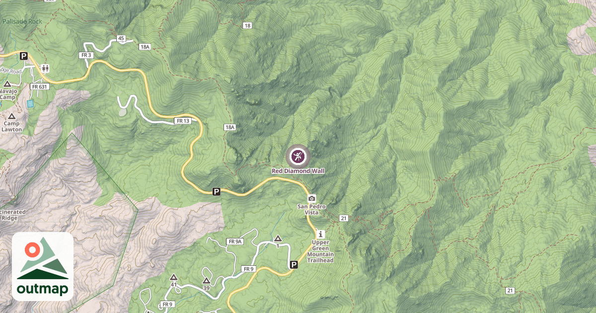 Map of Red Diamond Wall