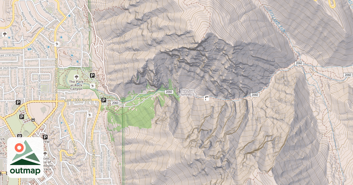 Map of Throulin's Chimney