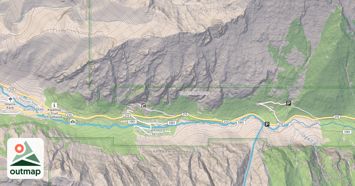 Map of Flippin' the Bird