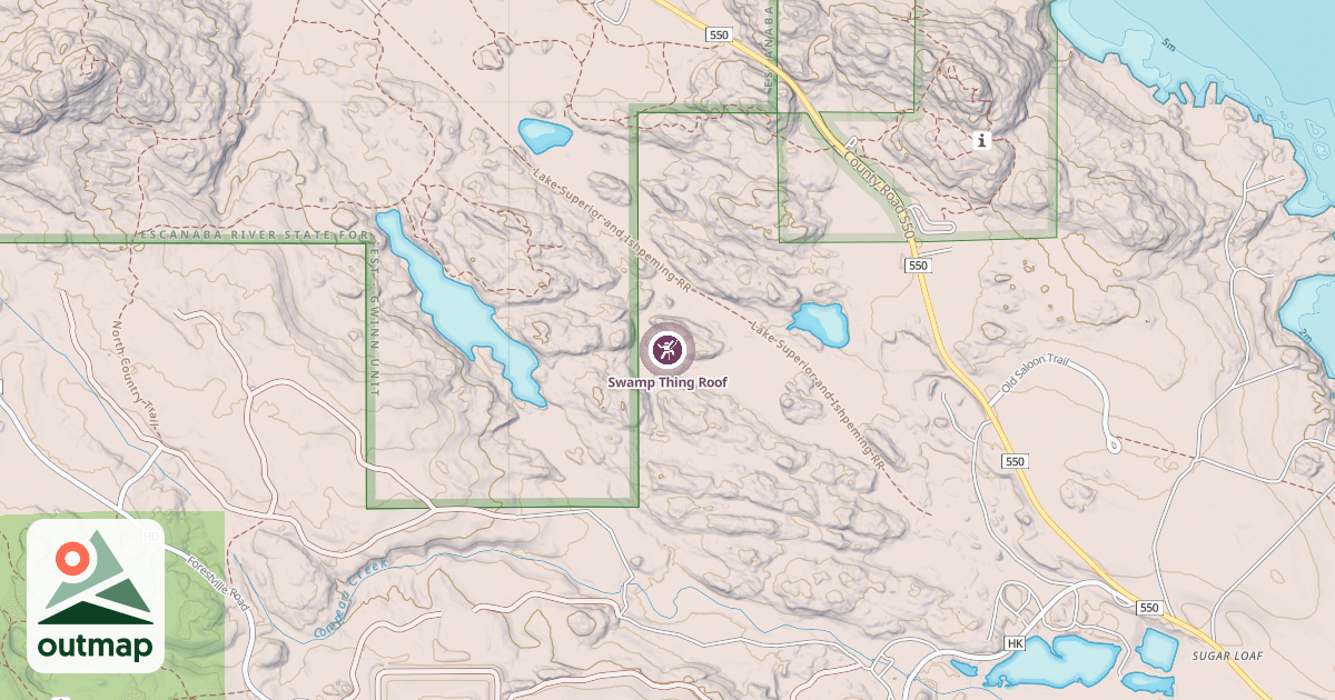 Map of Swamp Thing Roof