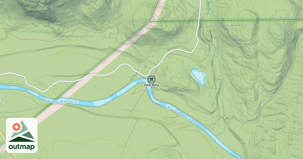 Map of Geai Bleu