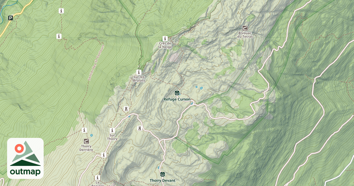 Map of Refuge Curson