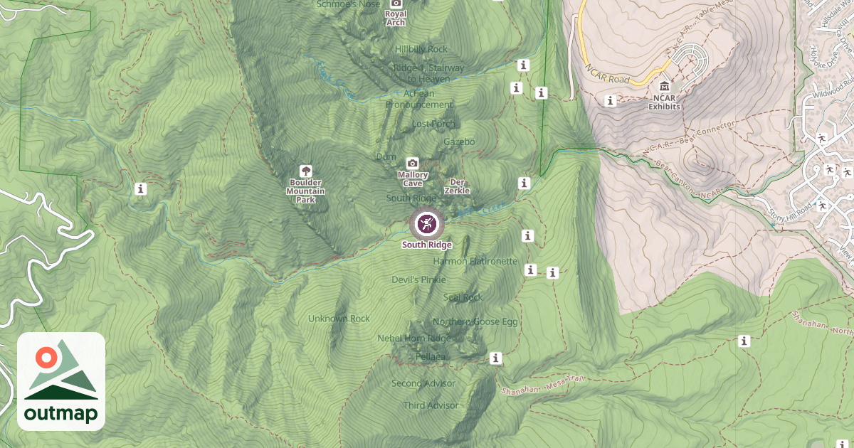 Map of South Ridge