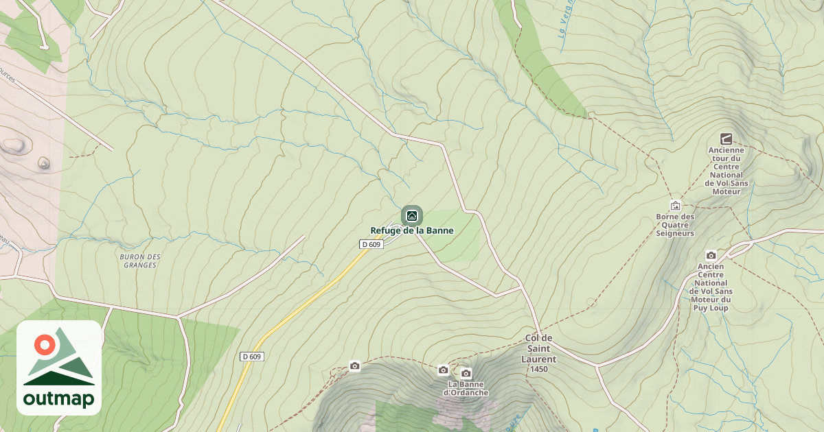 Map of Refuge de la Banne