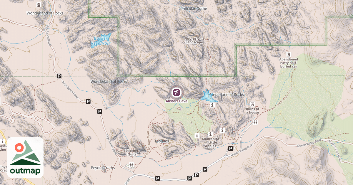 Map of Alisters Cave