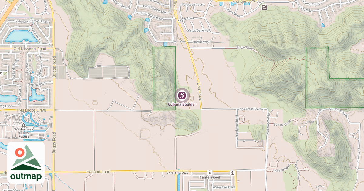 Map of Cubana Boulder