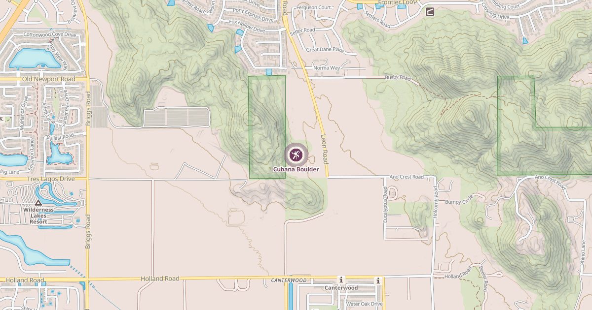 Map preview of Cubana Boulder
