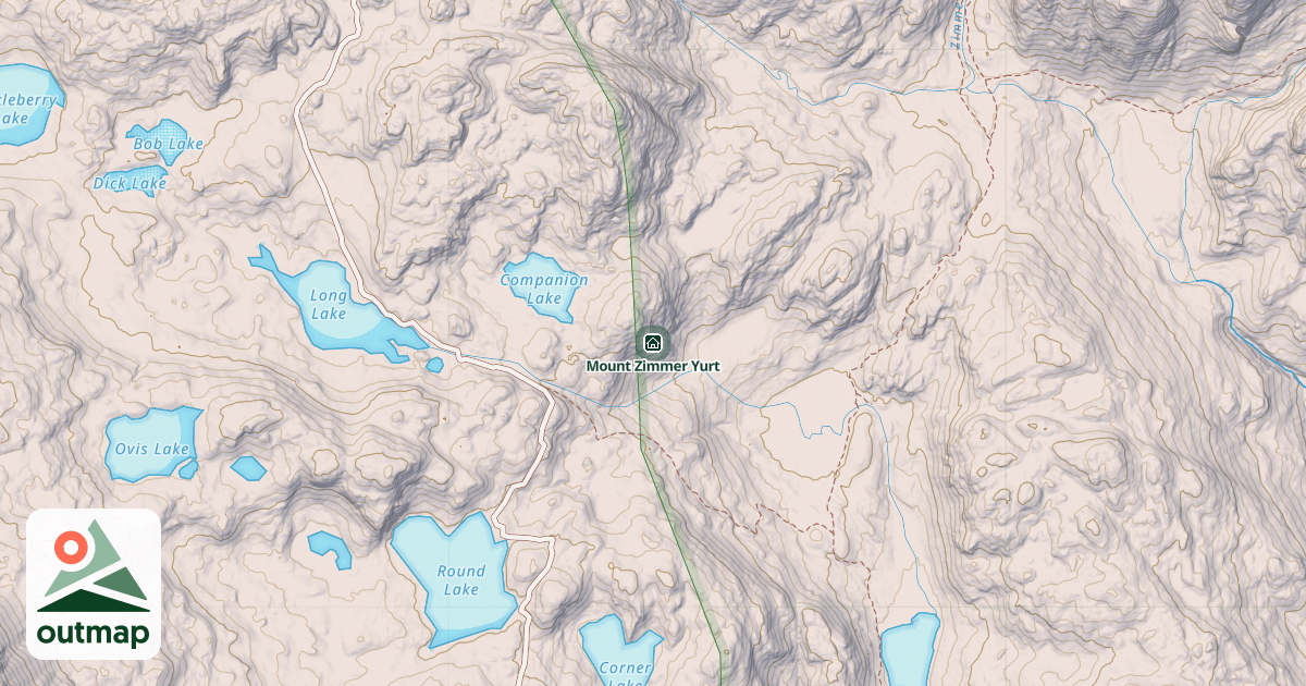 Map of Mount Zimmer Yurt