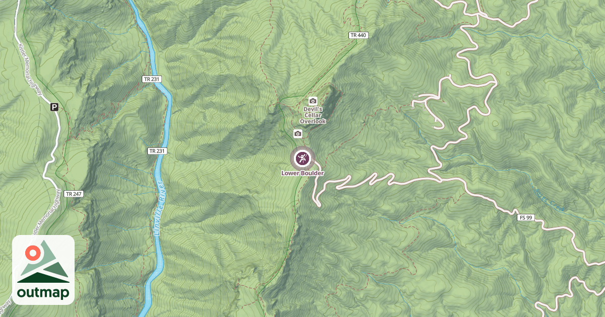 Map of Lower Boulder