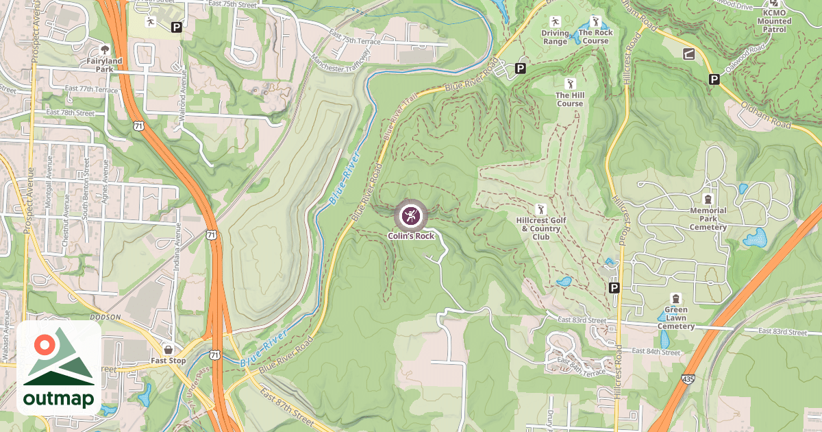 Map of Colin’s Rock