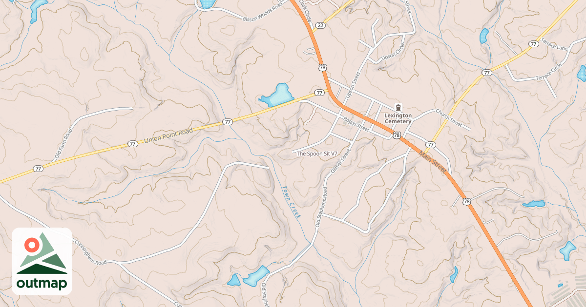Map of The Spoon Sit