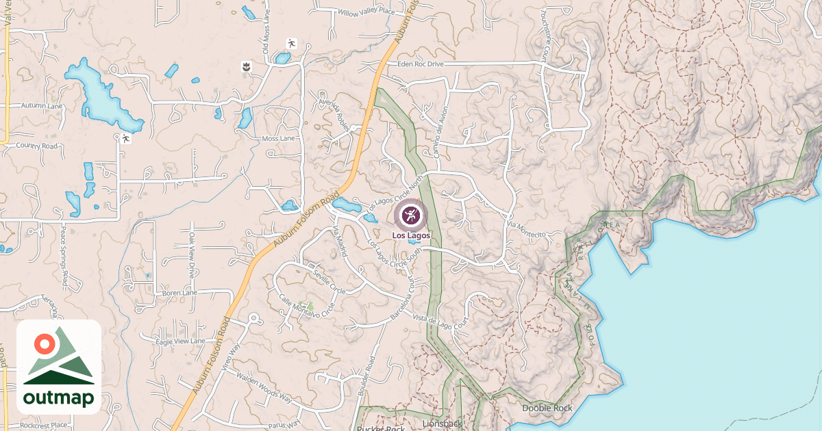Map of Los Lagos
