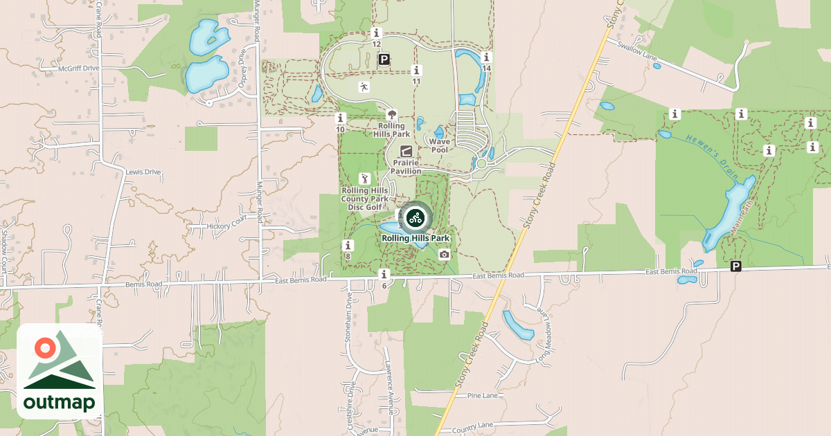 Map of Rolling Hills Park