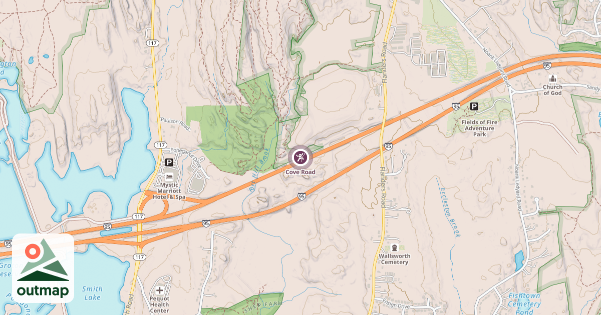 Map of Cove Road