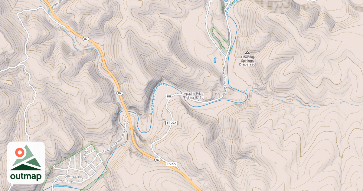Map of Apache Prize Fighter