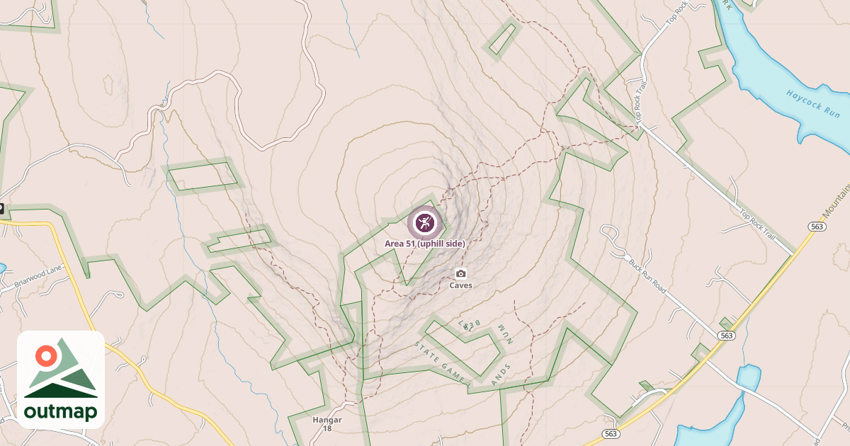 Map of Area 51 (uphill side)