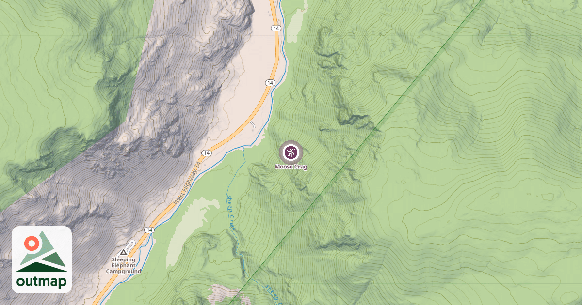 Map of Moose Crag