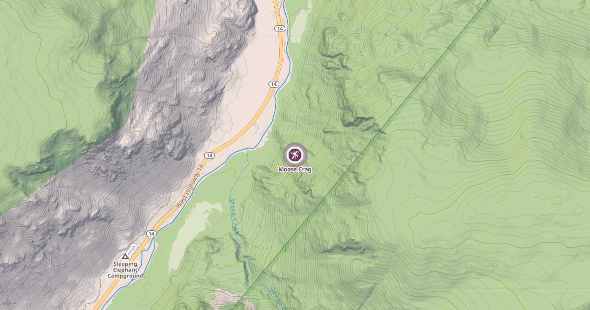 Map preview of Moose Crag