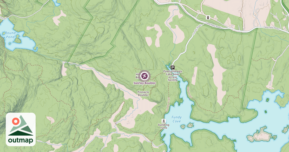 Map of Swirley Boulder