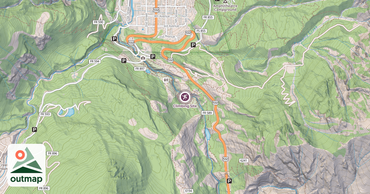 Map of Climbing Site