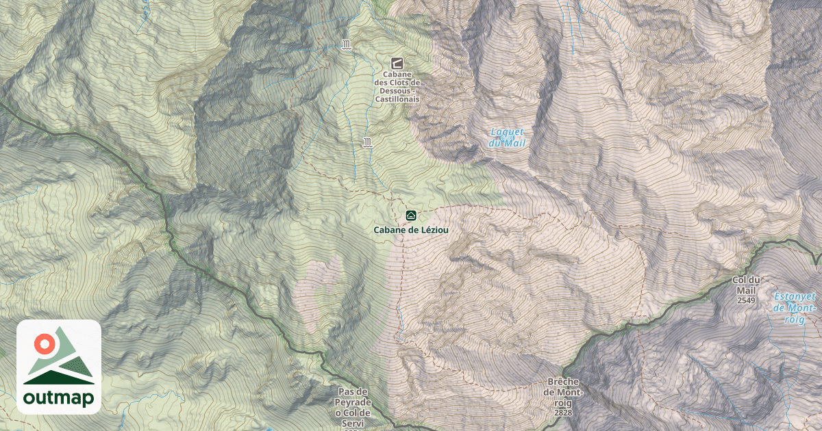 Map of Cabane de Léziou