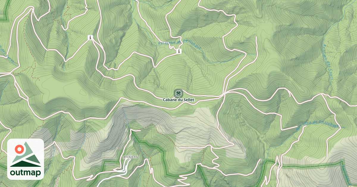 Map of Cabane du Sellet