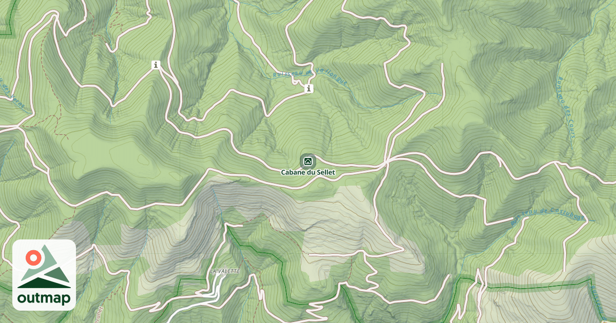 Map of Cabane du Sellet