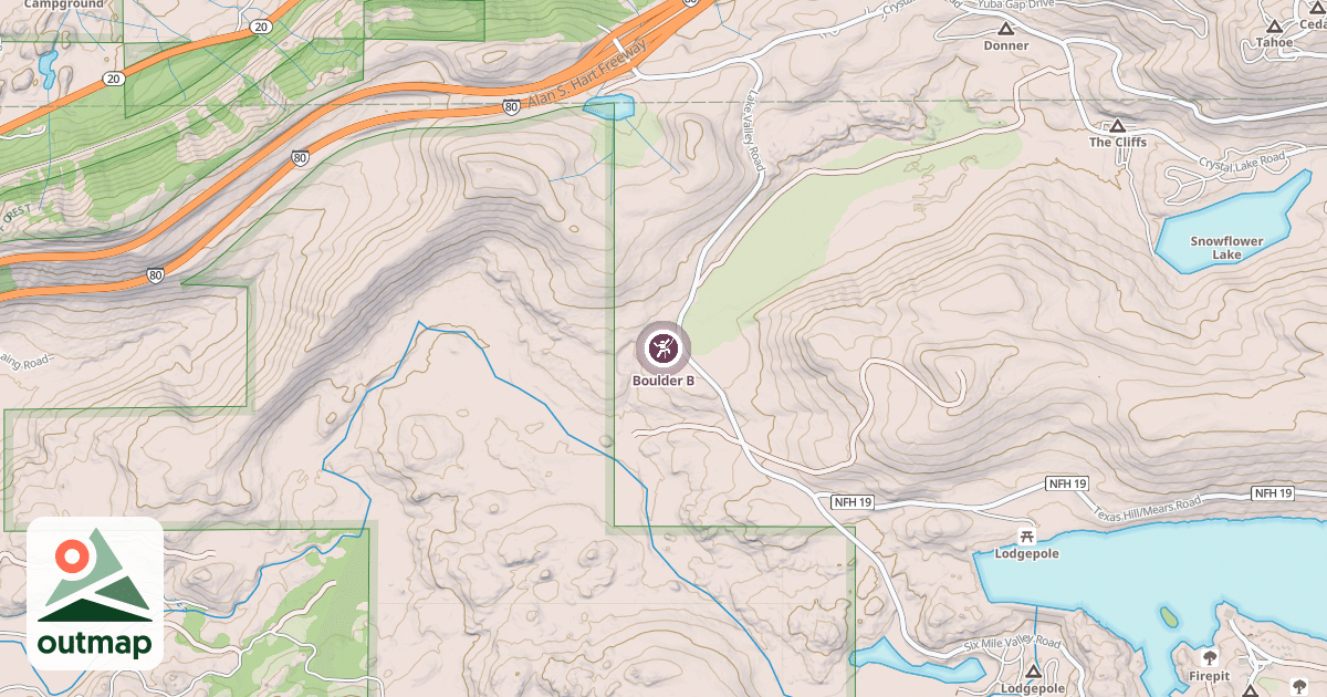 Map of Boulder B
