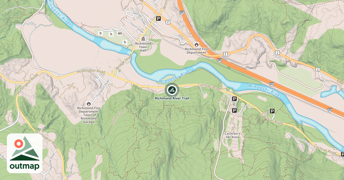 Map of Richmond River Trail