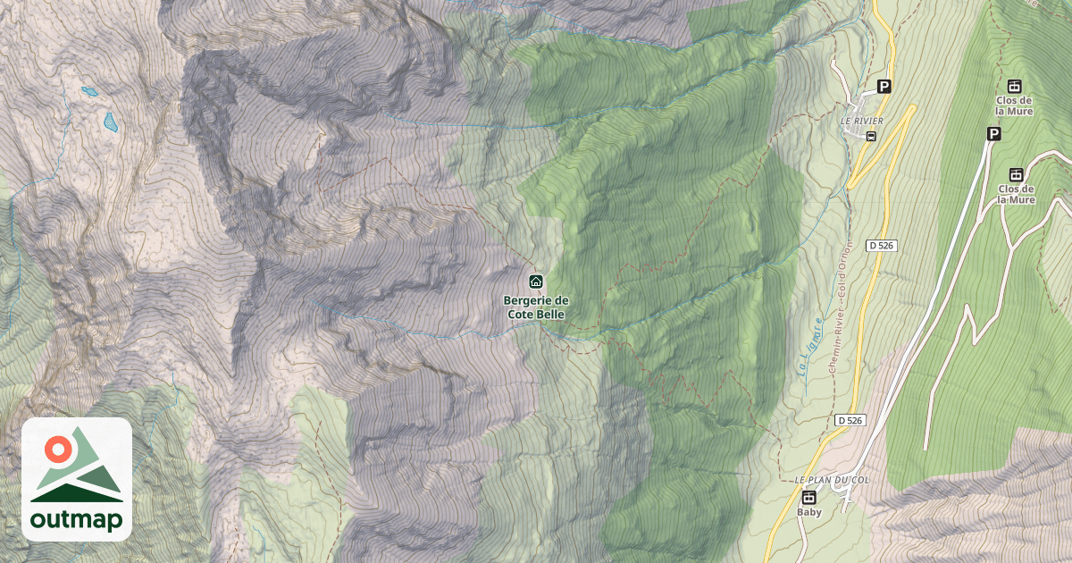 Map of Bergerie de Cote Belle
