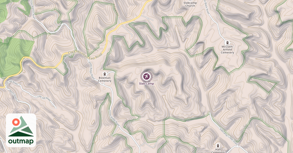 Map of Slab Camp