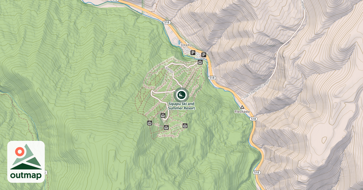 Map of Sipapu Ski and Summer Resort