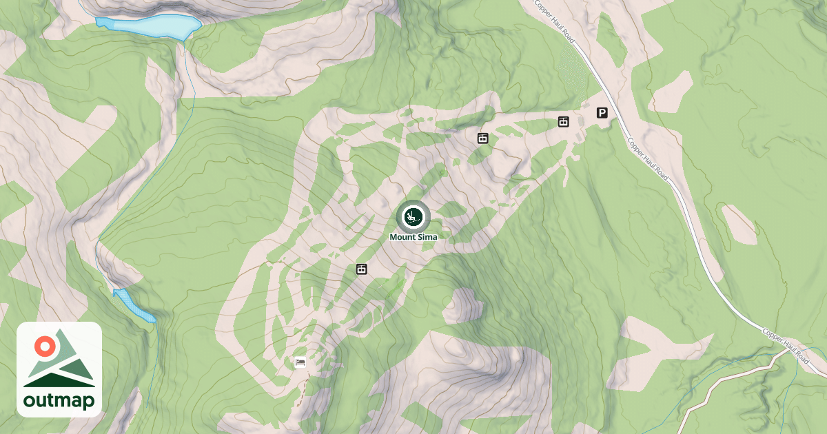 Map of Mount Sima