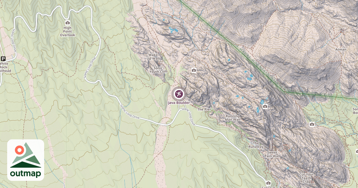 Map of Java Boulder