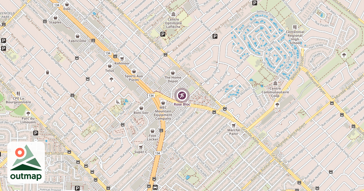 Map of Rose Bloc