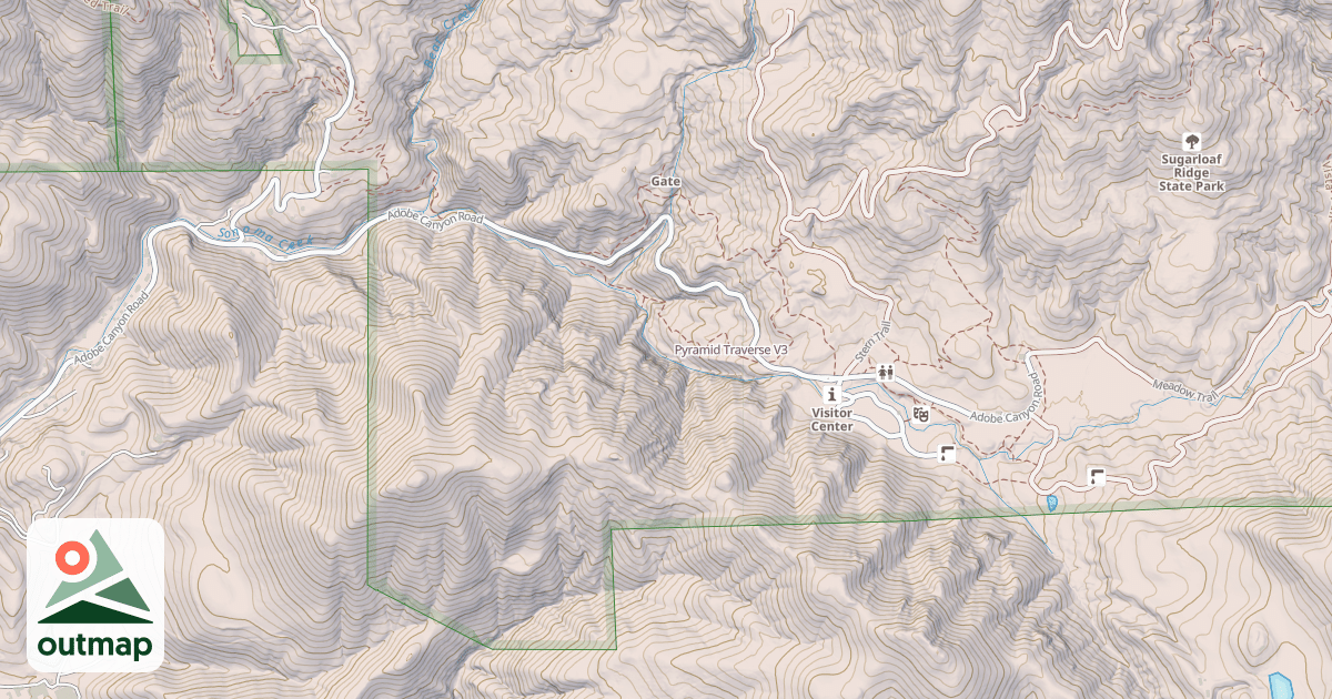 Map of Pyramid Traverse