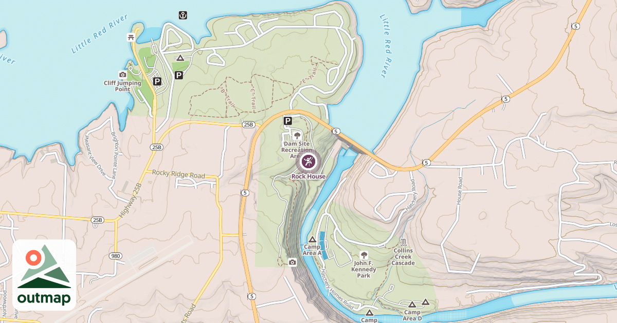 Map of Rock House