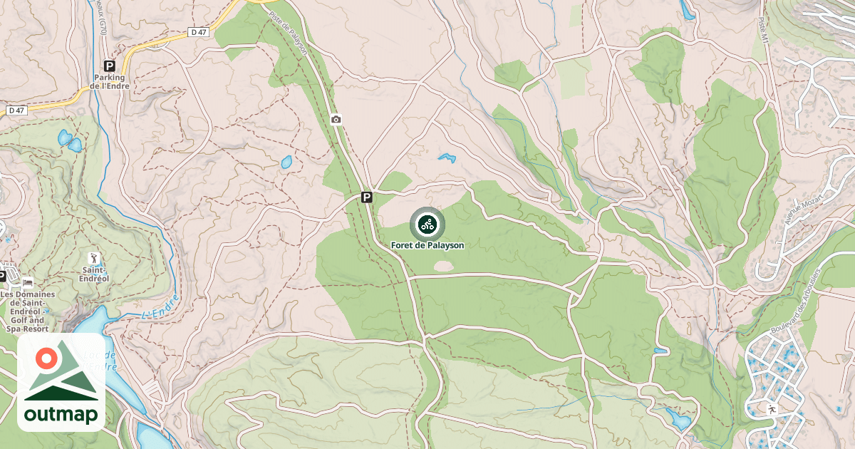 Map of Foret de Palayson