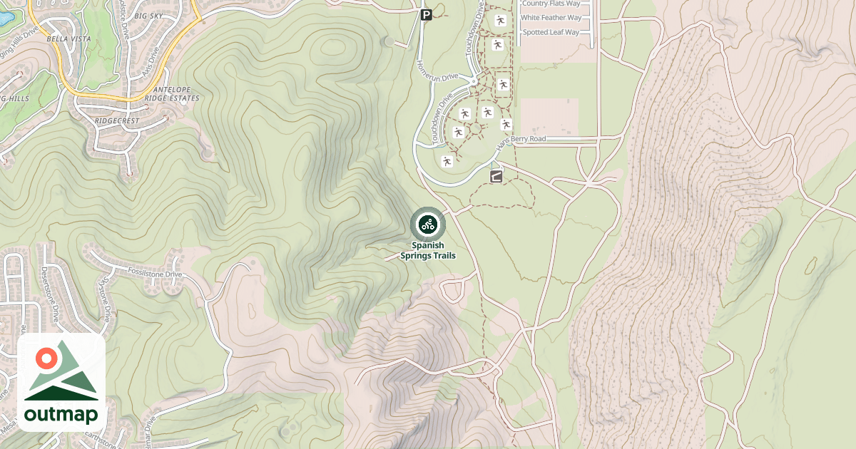 Map of Spanish Springs Trails